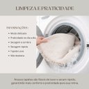 Ver imagem 5 de Tapete Redondo Sala Quarto 100% Algodão Estampa Zigzag Franja Lavável Antiderrapante Decoração Boho