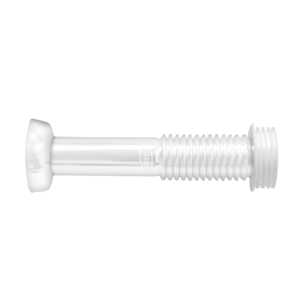 Tubo de Ligação Ajustável 240mm para Vaso Sanitário Cor Branco Durín - 1
