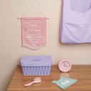 Ver imagem 2 de Flâmula Anjo da Guarda Rosa Menina com Oração FORNECEDOR 1 170961