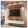 Painel para Tv Home Suspenso Brasil Nature Off White - Hb Móveis - 4