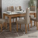 Ver imagem 2 de Mesa de Jantar Retangular 6 Lugares Tampo Áries Móveis Lopas