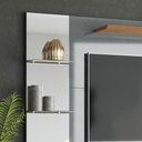 Ver imagem 3 de Painel Intense 1.83 Tv Até 55 Polegadas Prateleiras Laterais em Vidro Espelhos Decorativos 2