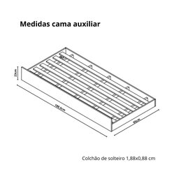 Bicama Infantil Com Modulo Lateral  - 4
