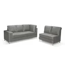 Ver imagem 3 de Sofá de Canto 5 Lugares Prata Nabas