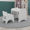 Ver imagem 2 de Conjunto Mesa e Cadeira Infantil Montessori Branco