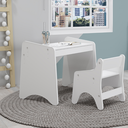 Ver imagem 1 de Conjunto Mesa e Cadeira Infantil Montessori Branco