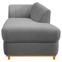 Ver imagem 6 de Diva Recamier Vanessa 160cm Lado Direito Suede Adj Decor Cinza