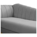 Ver mais imagens de Diva Recamier Vanessa 160cm Lado Direito Suede Adj Decor Cinza