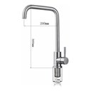 Ver imagem 6 de Torneira Cozinha Alta Gourmet Monocomando Preto Alto Padrao