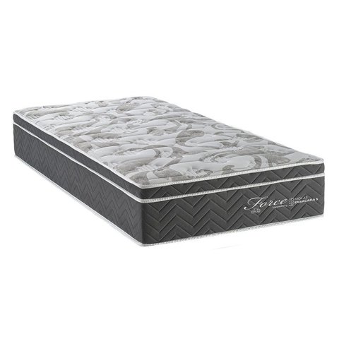 Colchão para Cama de Solteiro de Molas Ensacadas Firme D-40 88x188x33cm Force