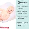 Travesseiros Almofada Bebê Antirefluxo Rampa para Carrinho + Capa Antialérgica 100 Algodão - Bf Colc - 6