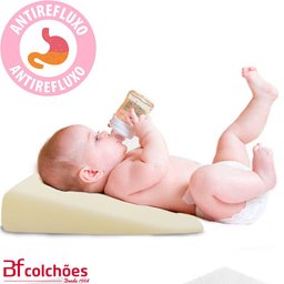 Travesseiros Almofada Bebê Antirefluxo Rampa para Carrinho + Capa Antialérgica 100 Algodão - Bf Colc - 5