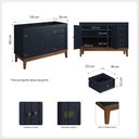 Ver imagem 4 de Cozinha Modulada 2 peças - Azul Petróleo