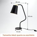 Ver imagem 5 de Luminária Mesa Twist Vetta Dimerizável Articulada, 9W Quente