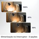 Ver imagem 3 de Luminária Mesa Twist Vetta Dimerizável Articulada, 9W Quente