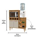 Ver imagem 3 de Fruteira Nube Cor:ipe Off White - Armário para Cozinha - Mizza Decor