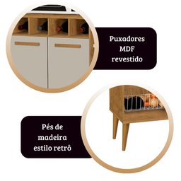 Fruteira Nube Cor:ipe Off White - Armário para Cozinha - Mizza Decor - 4
