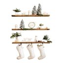 Ver imagem 2 de Kit 3 Prateleiras 60x15 Suporte Invisível Madeira Maciça