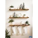 Ver imagem 1 de Kit 3 Prateleiras 60x15 Suporte Invisível Madeira Maciça