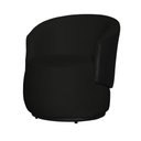 Ver imagem 1 de Poltrona Beatriz Orgânica 73cm Compose Corino Marrom/ Suede:preto