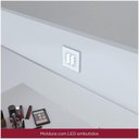 Ver imagem 4 de Penteadeira 01 Porta 04 Gavetas Espelho e Led Charme Henn Branco