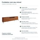 Ver imagem 6 de Rack New Bend 260 cm Porta Lisa Incolar Cedro com Pé Preto