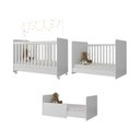 Ver imagem 4 de Quarto de Bebê com Poltrona Amamentação e Berço Americano 3x1 com Colchão Pimpolho Multimóveis 