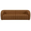 Ver imagem 5 de Sofá Living Decorativo 3 Lugares 252cm Meris M22 Sintético Caramelo - Mpozenato