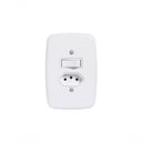 Ver imagem 1 de Interruptor Br 1 Simp+tom 2p+t C/pl 20a 250v 3216 C/12pcs