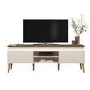 Ver imagem 2 de Rack para Tv 75 Polegadas 2 Portas 180 Cm 4379 Pinho Off White Arly