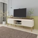 Ver imagem 1 de Rack para Tv 75 Polegadas 2 Portas 180 Cm 4379 Pinho Off White Arly