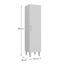 Ver imagem 5 de Armário de Lavanderia Multiuso com 1 Porta 45cm Multimóveis Cr30040 Branco