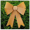 Ver imagem 1 de Kit 10 Enfeites Árvore Natal Laço Dourado Veludo 27cm