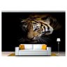 Papel De Parede Animais Tigre Rosto Cores 3D Anm96 - 1