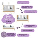 Ver imagem 6 de Quarto de Bebê Completo Berço Americano 3x1 Colchão Bombom Multimóveis Mp4630 Madeirado/off