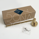 Ver imagem 5 de Suporte Porta Toalha Dourado Brilhoso Toalheiro Aço Inox Porta Toalha de Rosto Acessório Banheiro