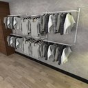 Ver imagem 2 de Arara de Roupas para Loja Quarto Closet 14 Peças Regulável 300x100 Cm Cor Branco Kit Clst1b352