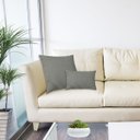 Ver imagem 4 de Capa de Almofadas Decorativa 50x50cm para Sofá Cama Capri Cinza
