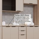 Ver imagem 6 de Cozinha Modulada Compacta 6 Peças com Espaço para Forno e Micro-ondas com Tampo Aspen Luciane Móveis