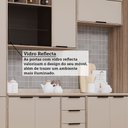 Ver imagem 7 de Cozinha Modulada Compacta 6 Peças com Espaço para Forno e Micro-ondas com Tampo Aspen Luciane Móveis