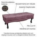 Ver imagem 3 de Calçadeira Recamier Casal King 195cm Alba Veludo Roxo