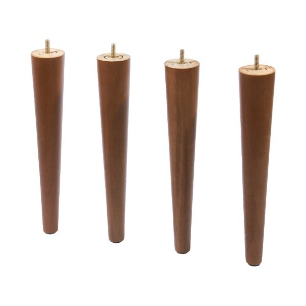 Kit com 4 Pés Palito Madeira 34cm - 1
