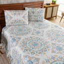 Ver imagem 5 de Kit Cobre Leito Laila Mandala 5 Casal Micropercal 400 Fios 100% Poliéster Estampado Bege Casa