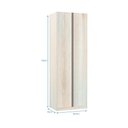 Ver imagem 3 de Guarda-roupa Solteiro Luciane 2 Portas Prime Plus 80 Cm