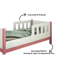Mini Cama Juvenil Encanto com Colchão Incluso Menina - 3