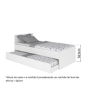 Ver imagem 5 de Bicama Solteiro Infantil Branco