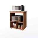 Ver imagem 3 de Balcão Multiuso Angela Para Cozinha Cor Savana Preto 2 Portas Moblis 5401 - SAVANA/PRETO