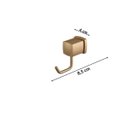 Ver imagem 3 de Cabide para Banheiro de Metal Block Dourado/Matte Meber Metais
