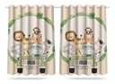 Ver imagem 3 de Kit Cortina + 3 Capas Almofadas Infantil Safari Baby 05