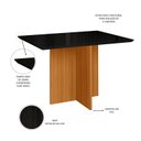 Ver imagem 3 de Mesa de Jantar Retangular de Vidro 4 Lugares 120cm sem Cadeiras Helô Poliman Móveis